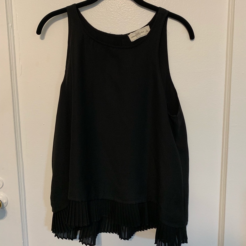 Abercrombie and Fitch Black Sleeveless Top